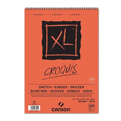 CANSON SCHETSBLOK CROQ A3 90GR XL Kwarto Be