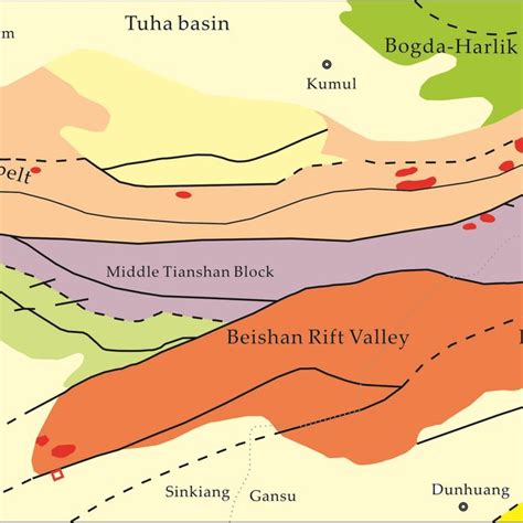 A Simplified Tectonic Map Of China Showing Major Cratonic Blocks And