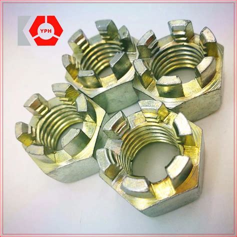 DIN 935 Stainless Steel Hexagon Slotted Castle Nut Hex Nut And Fasteners