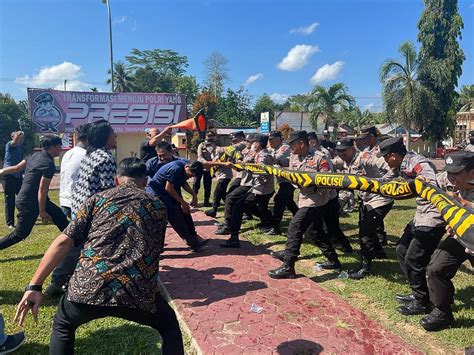 Hadapi Pemilu 2024 Polres Konawe Selatan Gelar Latihan Pengendalian