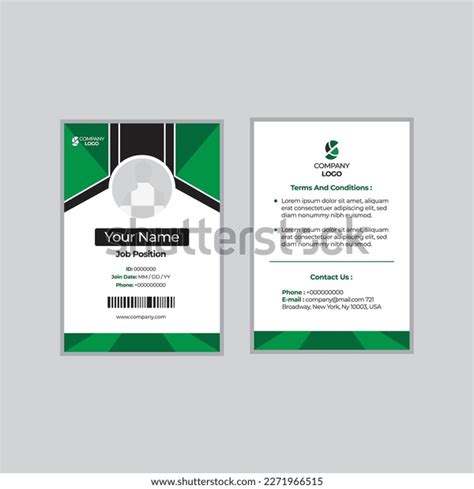 Professional Id Card Design Template Stock Vector (Royalty Free ...