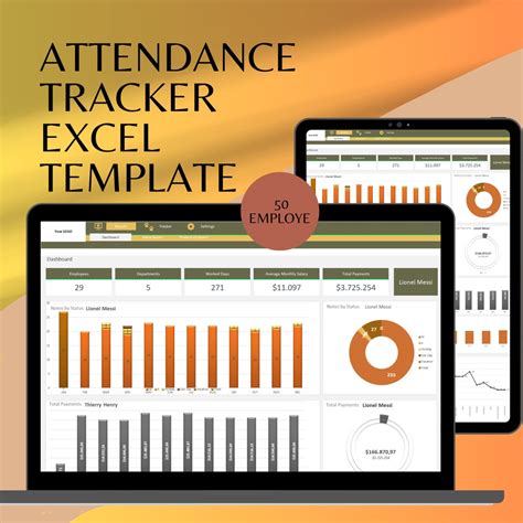 Attendance Tracker Excel Template, Employee Tracker Template ...