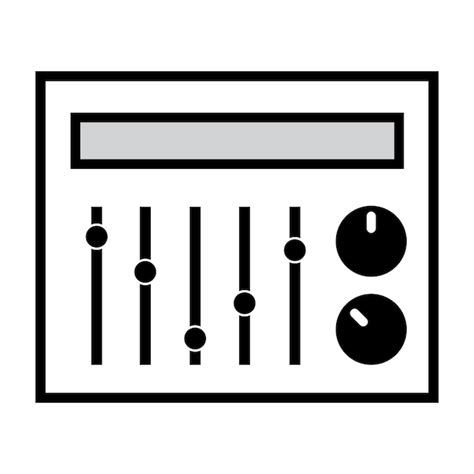 Plantilla De Dise O De Sonido Vectorial Del Icono Del Ecualizador