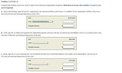 Solved Compute The Taxable Income For 2022 In Each Of The Chegg