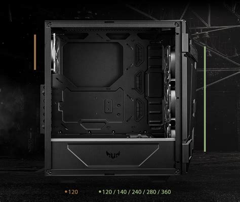 Asus Tuf Gaming Gt Rgb Temperli Cam Mid Tower Atx Bilgisayar Kasas