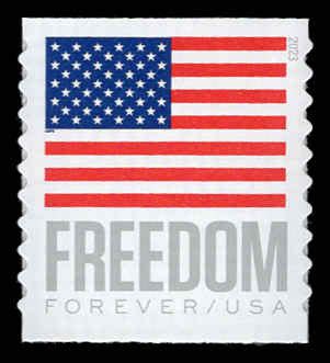 Usa Mint Nh Us Flag Apu Coil Forever Stamp From Coil Of