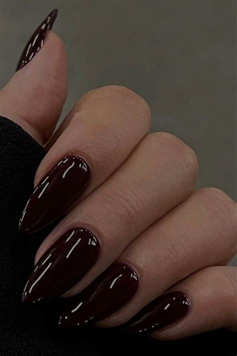 Wine Red Nails Nagels Mooie Nagels Gelnagels