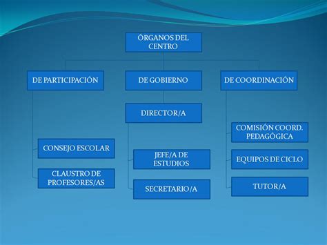 La Estructura Organizativa De Los Elementos Personales En Los Centros