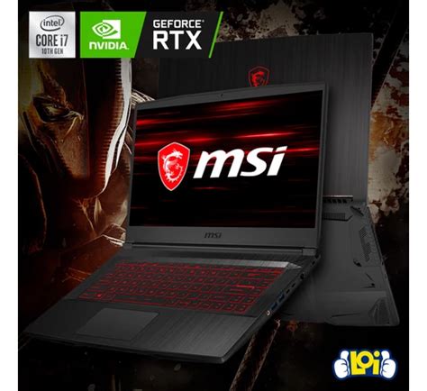 Notebook Gamer Msi Nueva Gf65 Thin 15 6 Fhd Core I7 512gb Ssd 16gb Ram Geforce Rtx 3060 De 6gb