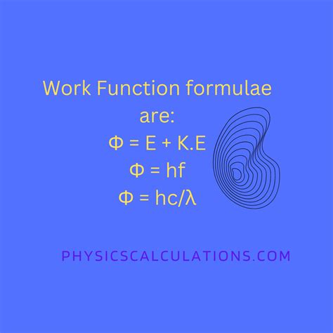 How to Calculate the Work Function of a Metal