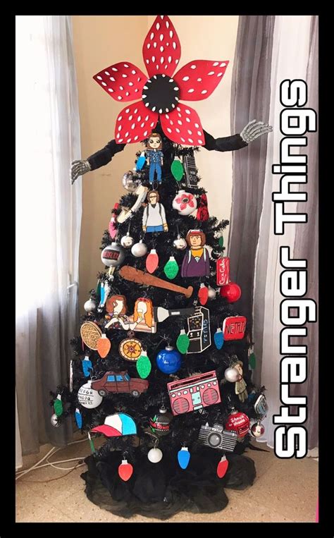 Stranger Things Christmas Tree Stranger Things Christmas Nerd