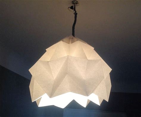 Origami Suspension Lamp 8 Steps With Pictures Instructables