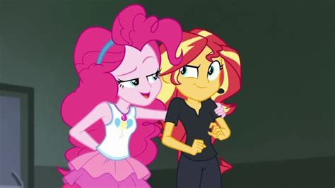 1798136 Safe Screencap Pinkie Pie Sunset Shimmer All The Worlds