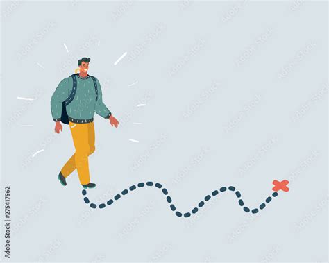 Vector walking pedestrian. Stock Vector | Adobe Stock