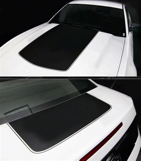 Mustang Hood and Trunk Stripes; Gloss Black (05-09 Mustang) - Free Shipping