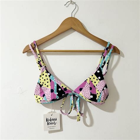 KULANI KINIS Loco Lioness Triangle Bikini Swimwear Top Women S Fashion