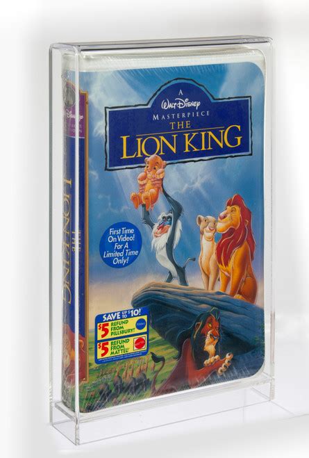 Disney Vhs Clamshell Acrylic Display Case Collectible Grading Authority