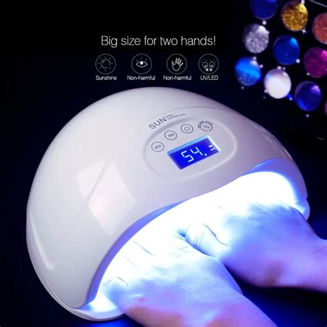 SUN5 Plus 48W Dual UV Led Lamp Nail Dryer For All Types Gel 24Leds UV