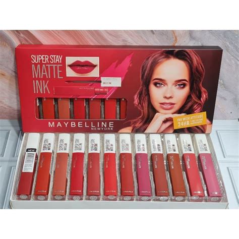 12pcs Lipcream Mate Inkmaybelline Superstay Matte Ink Liquid Matte