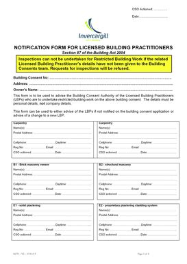 Fillable Online Icc Govt Notification Form For Licensed Building