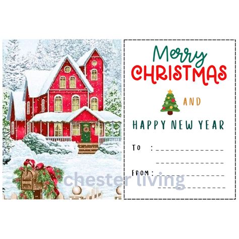 Jual Kartu Ucapan Natal Sticker Natal Greeting Card Natal Kartu