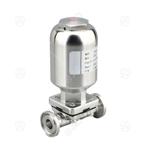 Sanitary Clamp Diaphragm Valve With Stainless Steel Pneumatic Actuator