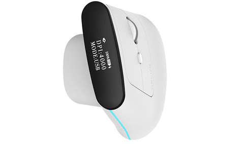 Delux Mysz pionowa MV6 DB BT+2.4G (Biała) - Myszki bezprzewodowe ...