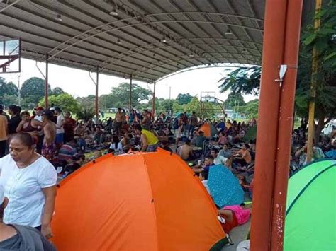 Llega a Mapastepec Caravana Migrante que Salió el Lunes Pasado de