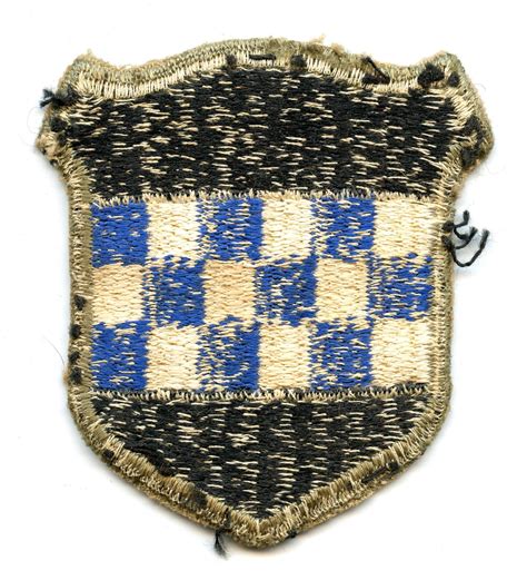 WW2 99th Infantry Division Patch Chasing Militaria