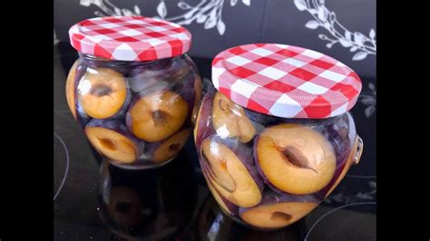 Kompot od šljiva bez šećera Plum compote without sugar