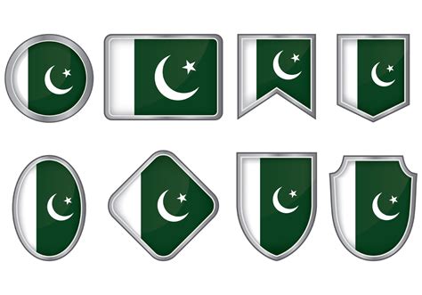 Pakistan Flag Badge Vectors 112906 Vector Art at Vecteezy