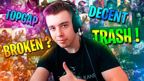 MariusSmecherul Face TIER LIST Cu CAMPIONII De TOP YouTube