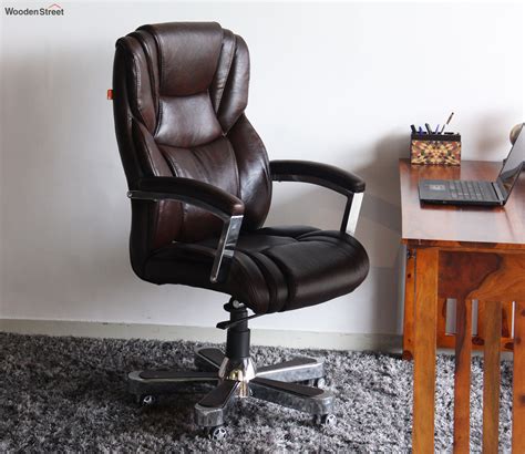 Buy Falcon Brown High Back Office Revolving Chair Online In India At