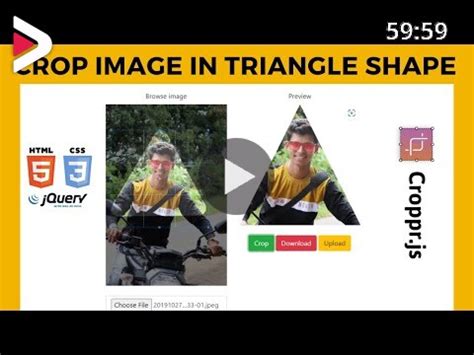 How To Crop Picture In Triangle Shape Using Jquery How To Use Cropper