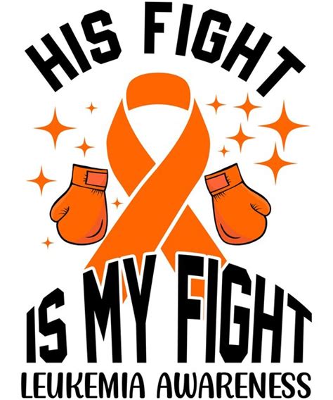 Premium Vector Leukemia Awareness His Fight Is My Fight