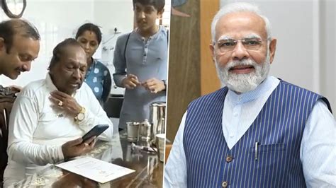 PM Modi Calls KS Eshwarappa Video করণটক নরবচনর আগ বজপ নত