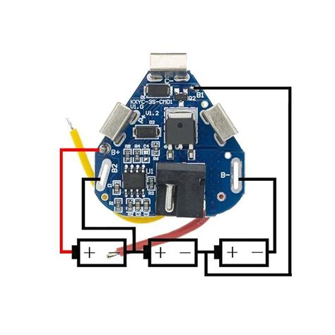 3S 6A 12 6V BMS Koruma Kartı Lityum Batarya 18650 Li ion Lipo