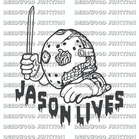 Jason Voorhees Friday The 13th Slasher Svg Digital File By Doyle