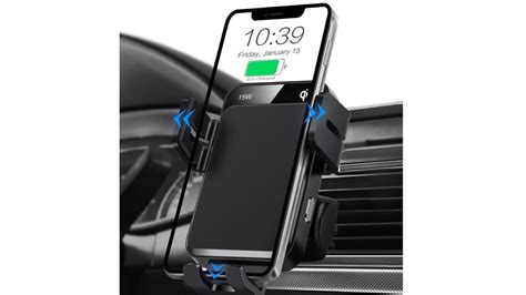 Review Wireless Car Charger Mokpr Auto Clamping Car Mount 15w 10w 7