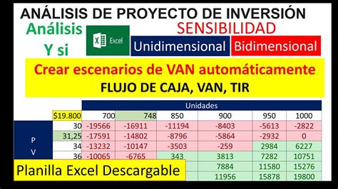 An Lisis Proyecto Inversi N Puntos Cr Ticos Escenarios Van