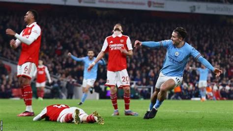 Arsenal Manchester City Pep Guardiola S Side Go Top With Victory