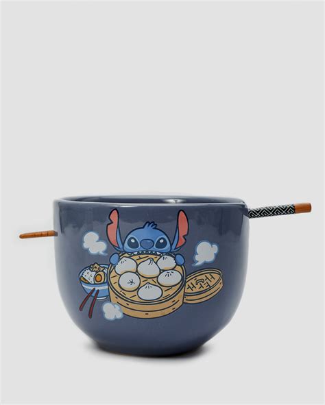 Bowl De Cer Mica Hashi Stitch Disney Ml Azul Zona Criativa