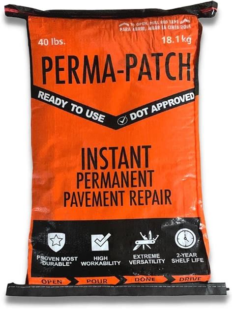 Perma Patch Permanent Pavement Repair 40 Lb Bag Amazon