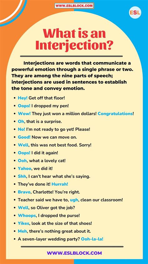 What Is An Interjection Of Parts Of Speech In English Grammar Artofit