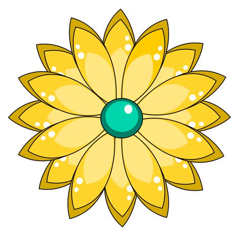 yellow flower clipart 15078837 PNG