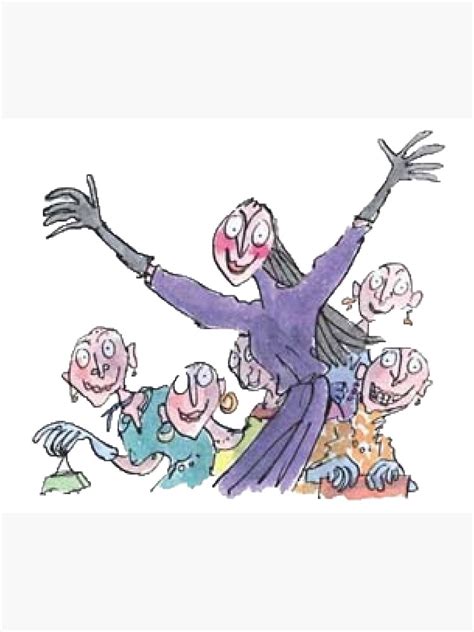 The Witches 3 Roald Dahl Quentin Blake Premium Matte Vertical Poster