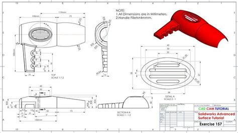 Solidworks Advanced Surface Tutorial Exercise 157