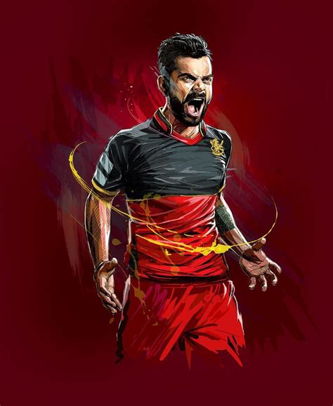 VIRAT KOHLI ILLUSTRATION Sport Illustration Ab De Villiers Photo