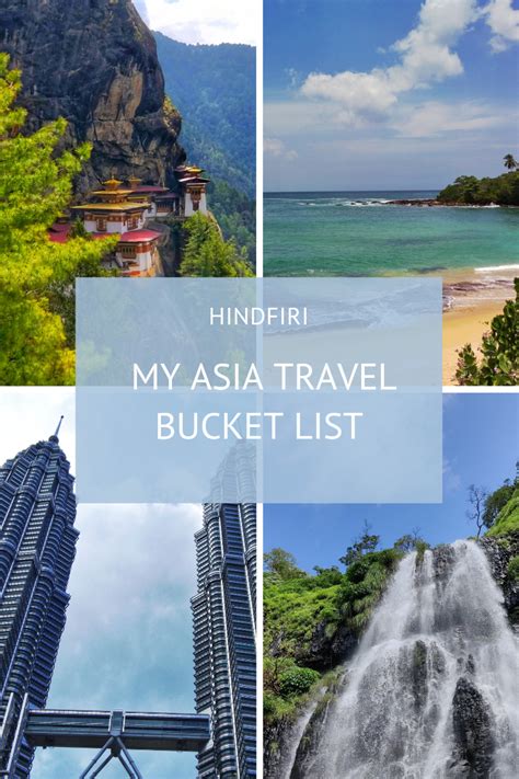 MY ASIA TRAVEL BUCKET LIST - HINDFIRI