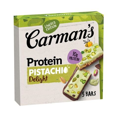 buy carmans protein bars pistachio  pack  coles